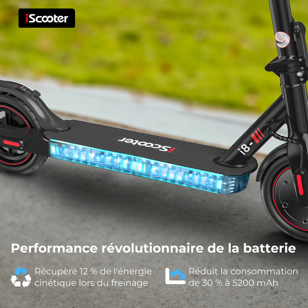 Iscooter ix5s trottinette électrique pliable - 1000w 48v 15ah - 11 - 25 kmh