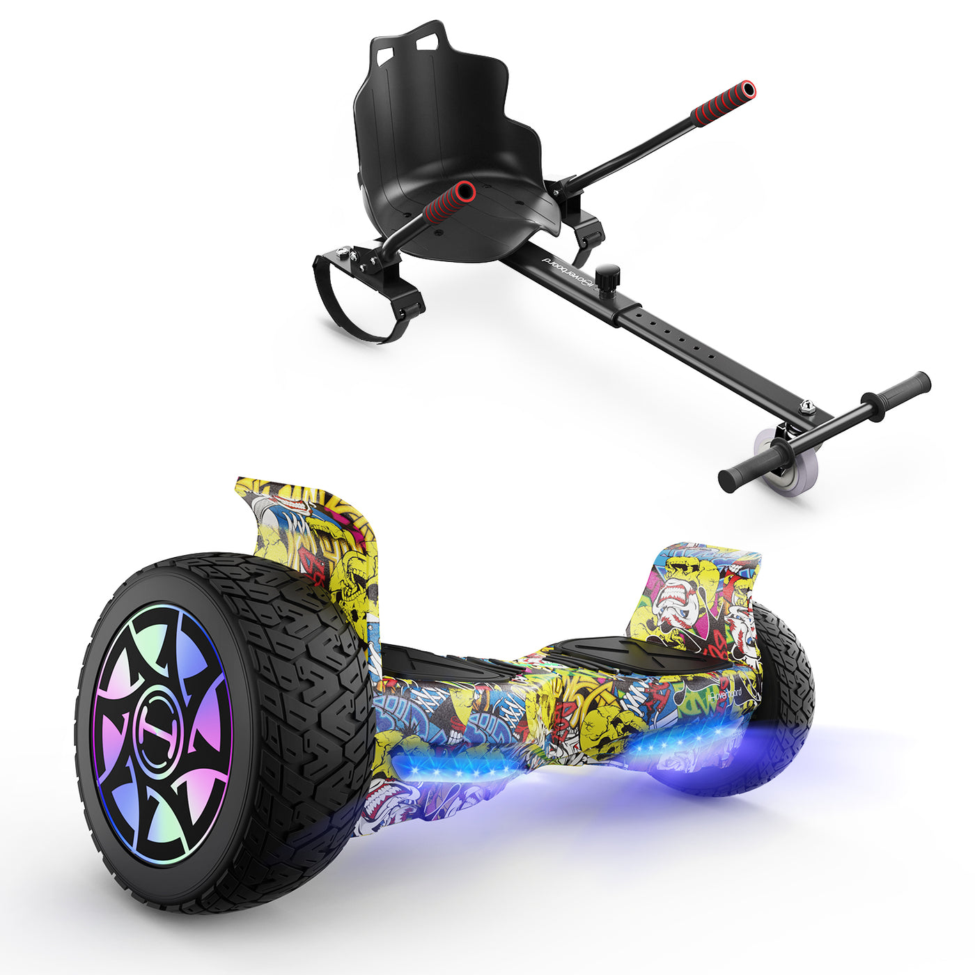 iHoverboard H8 Noir Hoverboard tout-terrain 8.5"