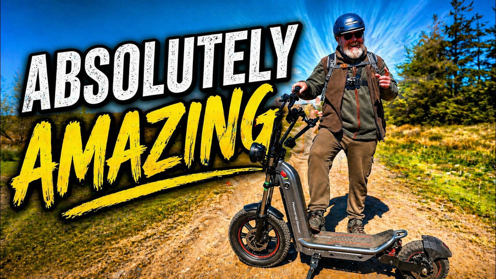 Trottinette électrique absolument incroyable - L'iScooter F7 Ultra est fantastique pour gravir les côtes avec facilité !