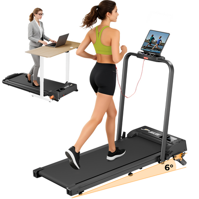 JT52 2-en-1 Tapis de course avec inclinaison