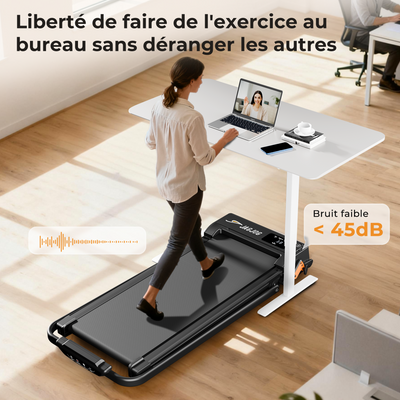 JT52 2-en-1 Tapis de course avec inclinaison