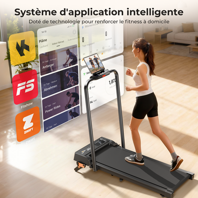 JT52 2-en-1 Tapis de course avec inclinaison
