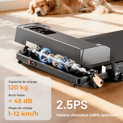 JT52 2-en-1 Tapis de course avec inclinaison