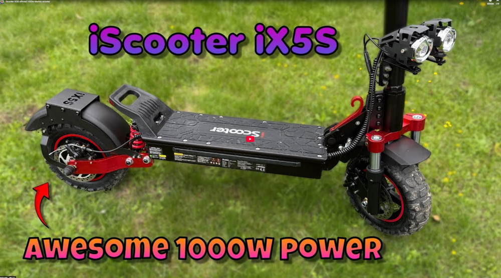 iScooter iX5S 1000W Trottinette Électrique Tout-Terrain