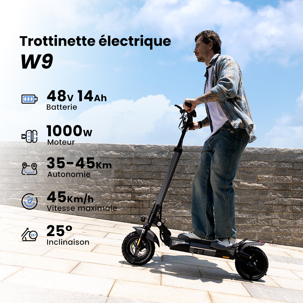 W9 Trottinette électrique tout-terrain 1000W