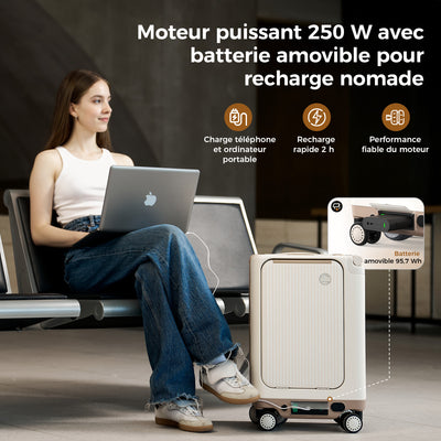 Valise Électrique 20" - Approuvée Compagnies Aériennes