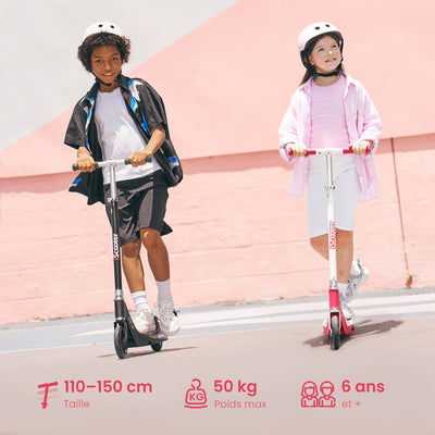 iScooter iK1S Trottinette électrique pour enfance avec roue clignotante