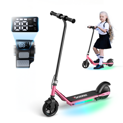iScooter iK1S Trottinette électrique pour enfance avec roue clignotante