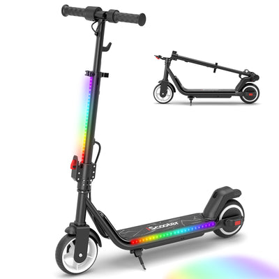 iScooter iK1S Trottinette électrique pour enfance avec roue clignotante