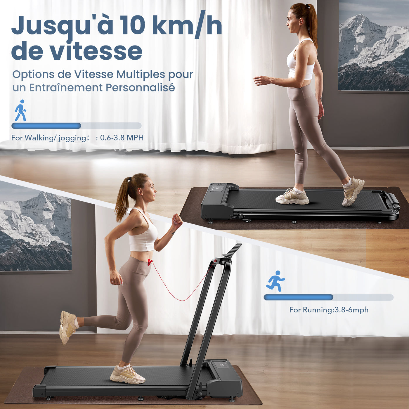 JT51 Tapis de course pliable