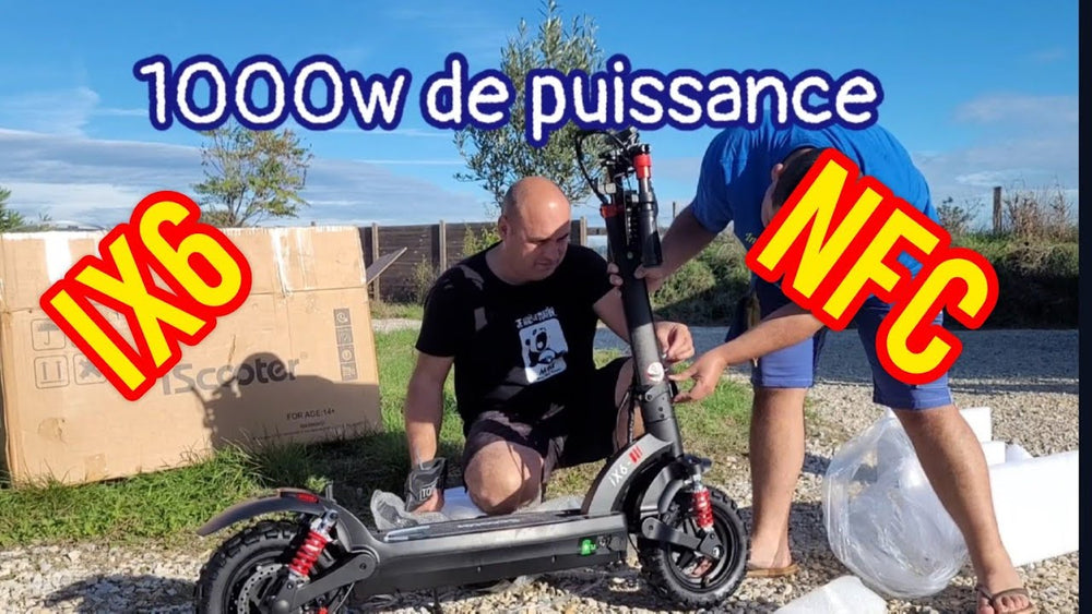 TROTINETTE ISCOOTER IX6 1000 WATTS DÉMARRAGE NFC 45 KMH