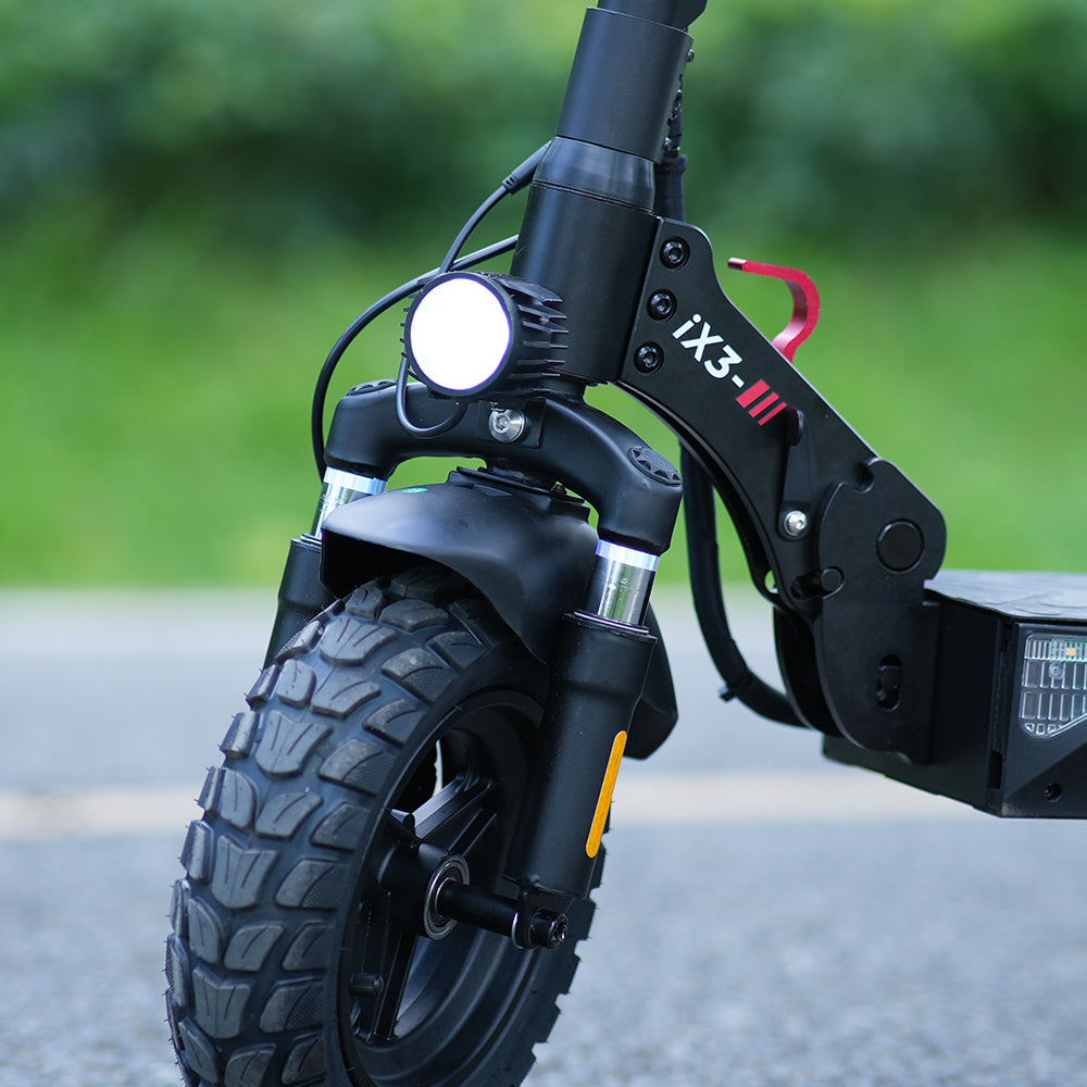 iScooter Trottinette électrique iX4/iX7Pro à entraînement simple/double pour adulte, pneus tout-terrain de 25,4 cm, longue portée de 45 à 80 km, trottinette électrique pliable, plusieurs modes de