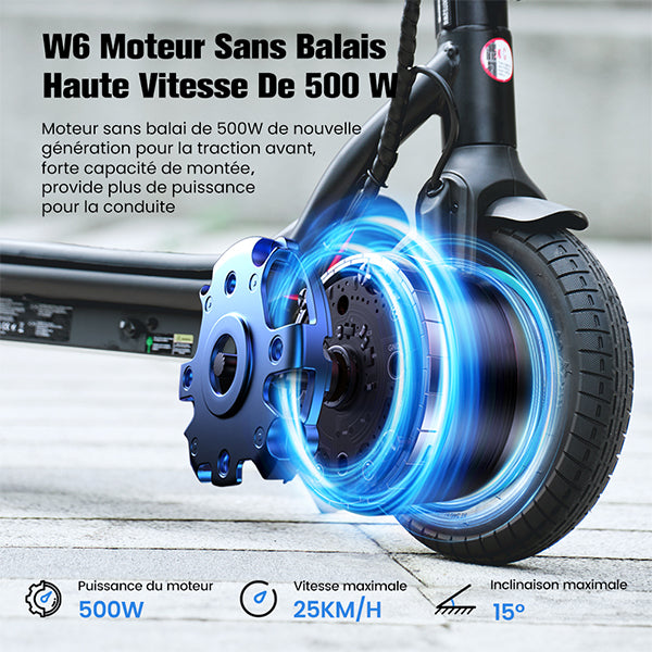 W6 500W Trottinette électrique