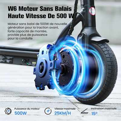 W6 500W Trottinette électrique