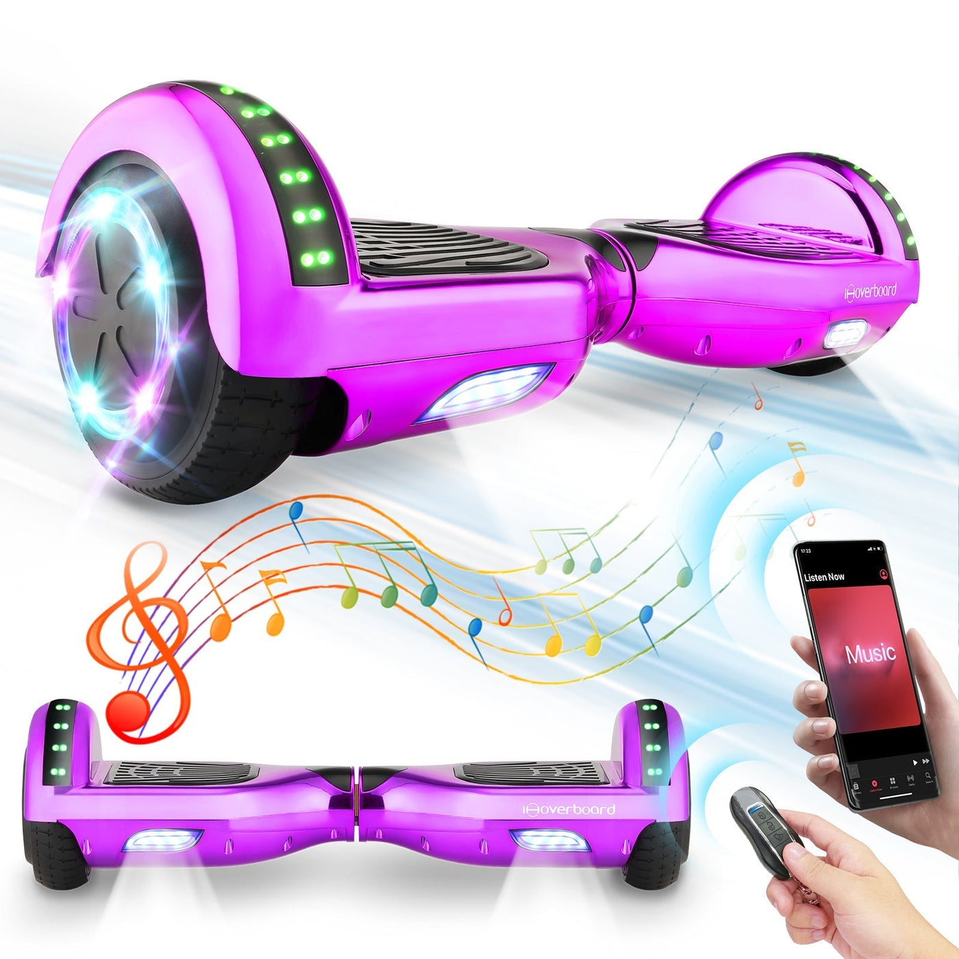 iHoverboard® H1 Hoverboard auto-équilibré à LED 6.5"