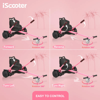 iScooter Q1 Go Kart/Hoverboard avec Siège