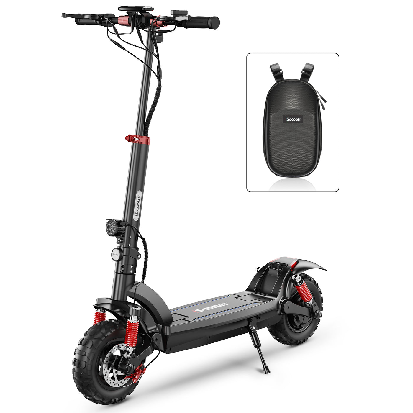 isinwheel S9MAX Trottinette électrique avec sac, pneus solides de