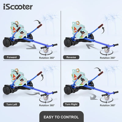 iScooter Q1 Go Kart/Hoverboard avec Siège