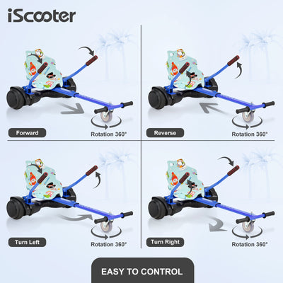 iScooter Q1 Go Kart/Hoverboard avec Siège