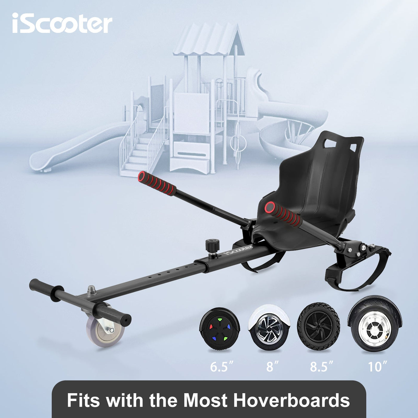 iScooter Q1 Go Kart/Hoverboard avec Siège