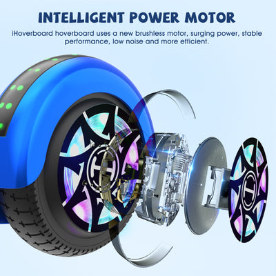 iHoverboard® H1 Blue LED Hoverboard auto-équilibré 6.5"