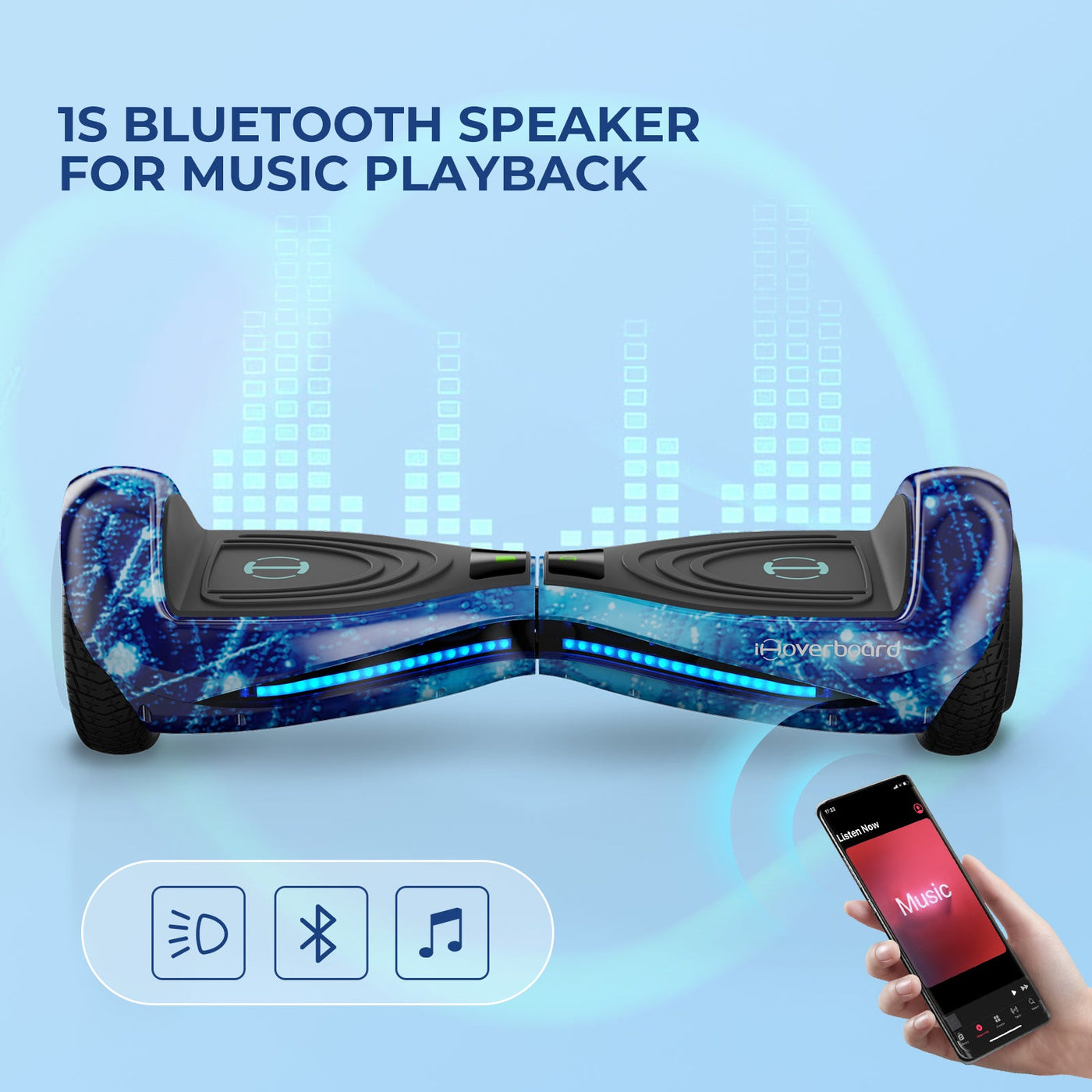 iHoverboard H2 bleu Hoverboard pour enfants