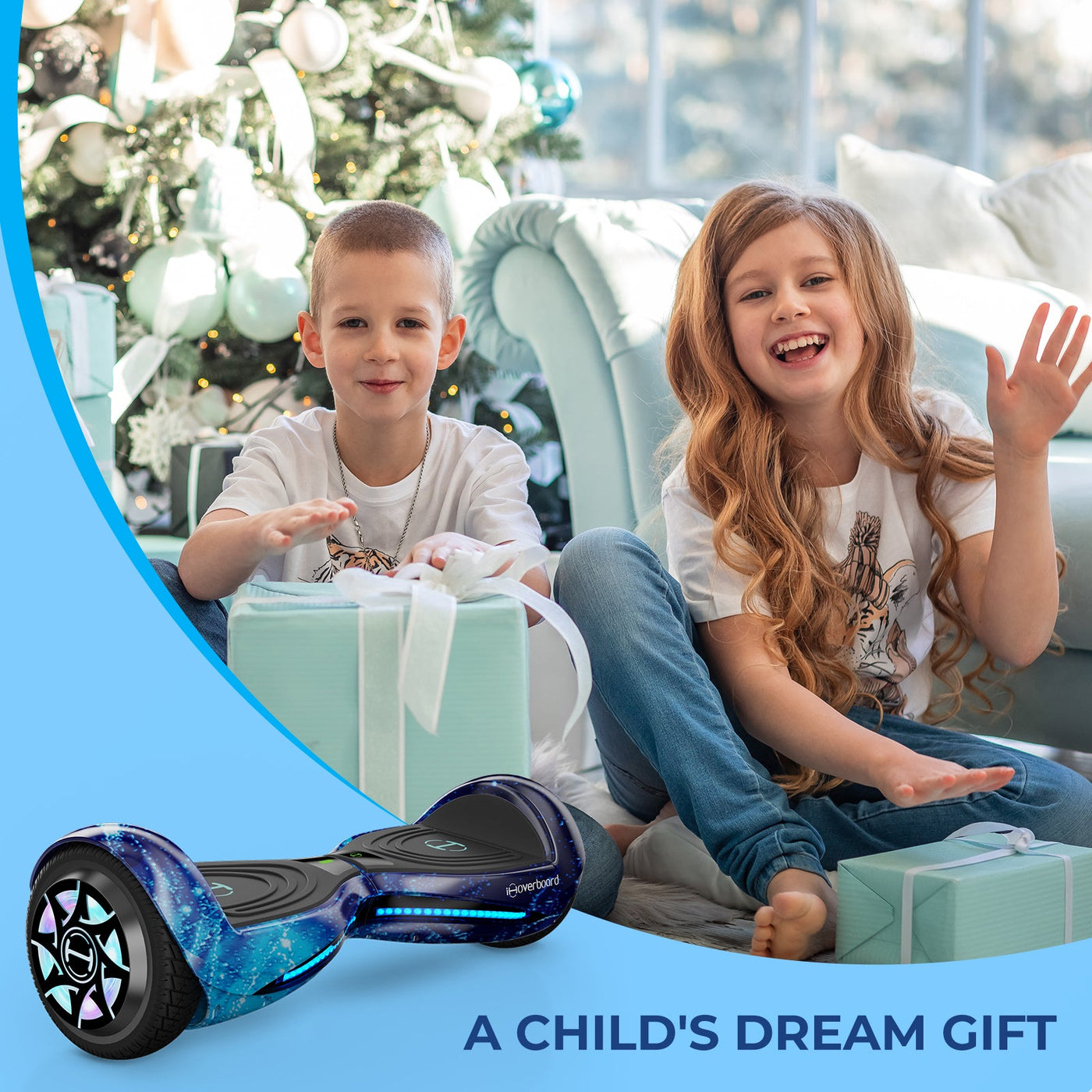 iHoverboard H2 bleu Hoverboard pour enfants