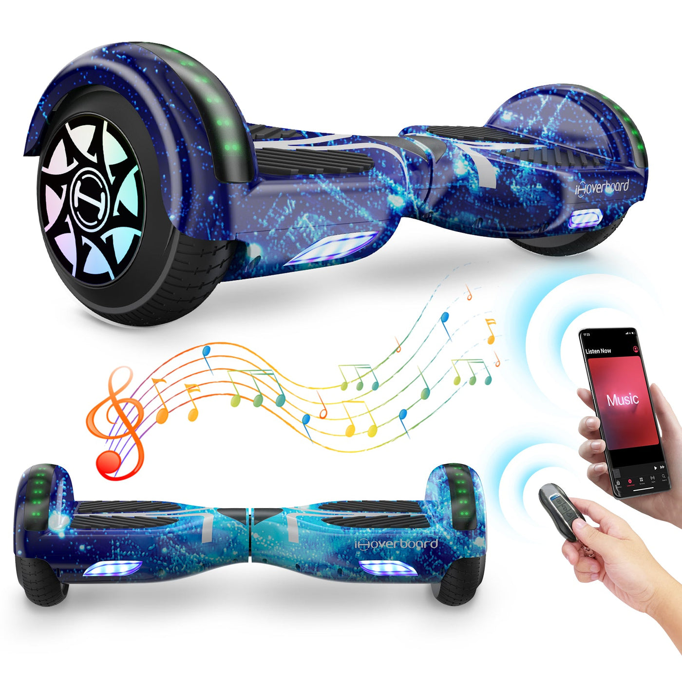 iHoverboard H4 Bleu Bluetooth Hoverboard 6,5"