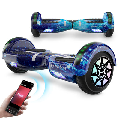 iHoverboard H4 Blue Bluetooth Hoverboard 6.5" (en anglais)