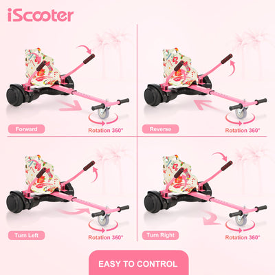 iScooter Q1 Go Kart/Hoverboard avec Siège