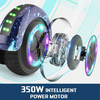iHoverboard® H1 Hoverboard auto-équilibré à LED 6.5"